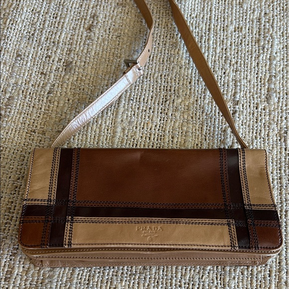 Prada Leather Bag in Brown and Tan - Picture 13 of 14